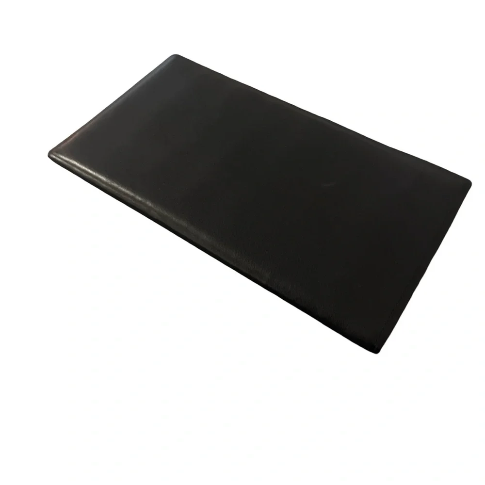 Louis Quatorze Paris  Black Leather Bi fold Wallet Soft Leather Gold Hardware